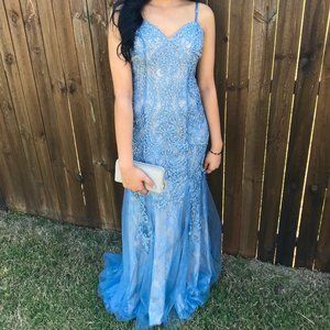 Light Blue/Periwinkle Prom Dress